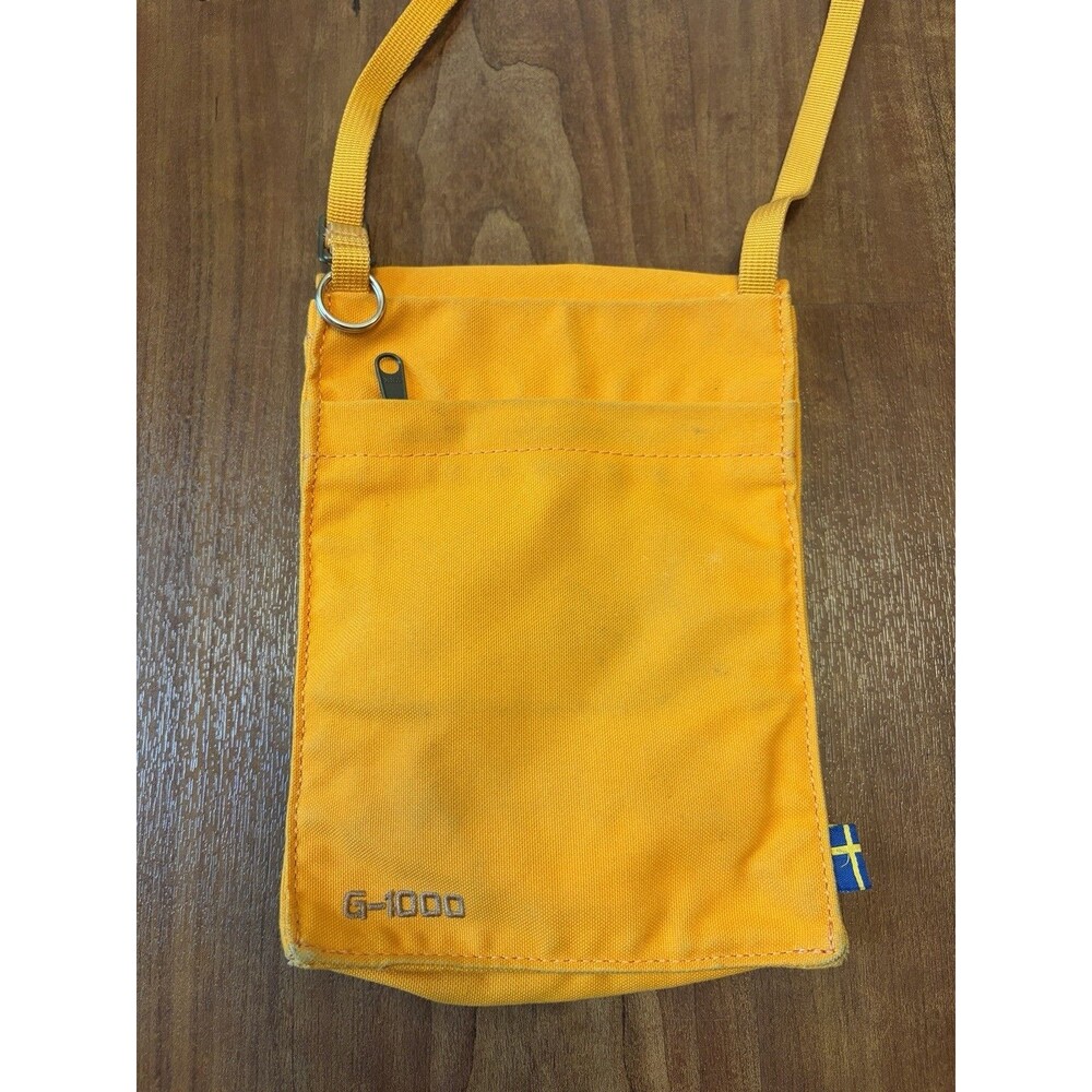 FJALLRAVEN G-1000 Canvas Greenland Pocket Crossbody Shoulder Bag 7x5 Yellow - Picture 7 of 8